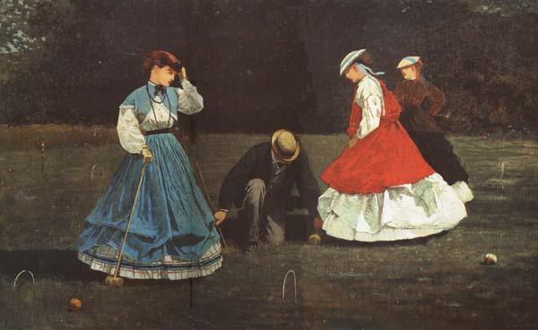 Winslow Homer The Croquet Game (mk44) oil painting picture